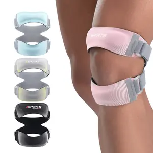 1PCS Adjustable Knee Braces for Women and Men with Double Silicon Bars, Patella Pads – Ideal for Volleyball, Tennis, Squats, Tendonitis, Basketball, Running, and Hiking