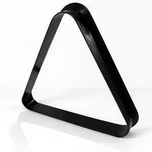 Black Plastic Billiard Pool Ball Triangle Rack Fits 2-1/4 Inch Balls 8-Ball