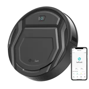Lefant M210 Pro Robot Vacuum Cleaner – 2200Pa Suction, 120 Mins Runtime, Wi-Fi(2.4GHz ONLY)/App/Voice Control, Ideal for Hard Floors, Low-Pile Carpet & Pet Hair, Auto Recharge, White, Black, Gray
