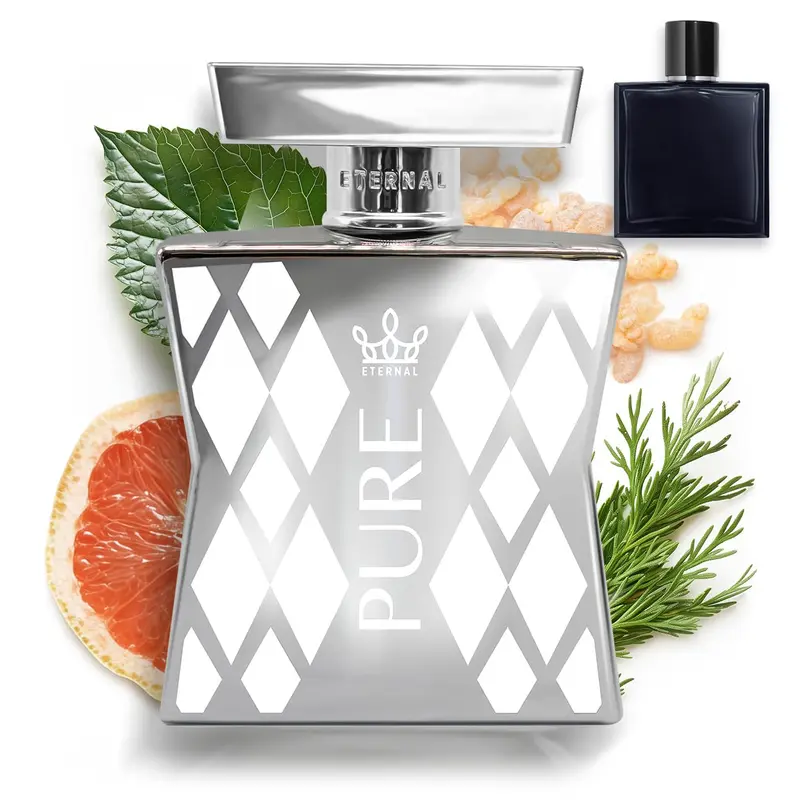 Eternal Pure - Inspired by Iconic Fresh Elegant Bleu Cologne - 3.4 oz (100ml) - Long-lasting - Vegan - Clean Ingredients - Cologne Spray for Men - 2000 sprays per bottle Fragrances Blue Woody Citrus Fragrance