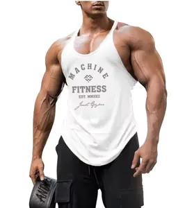 [Sale Up To 65%] Professional Y Back Gym Tank Top Men Cotton Fitness Clothing Bodybuilding Sleeveless Shirt Muscle Stringer Singlets Workout Vest