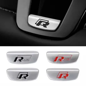 Rline R Logo Car Steering Wheel Sticker Accessories For Volkswagen Polo GTI Golf Passat Jetta Santana Scirocco Tiguan Artcon CC