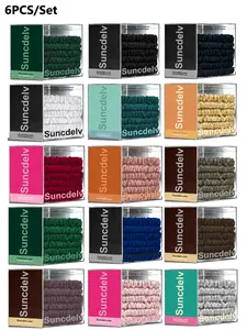 6PCS/Boxed 100% Pure Mulberry Silk Hair Scrunchies. High Quality Solid Color, Gentle and Non‑damaging to Hair.Elegant Satin,Soft & Comfortable,Skin Friendly & Durable elasticity. Elastic Tie Band