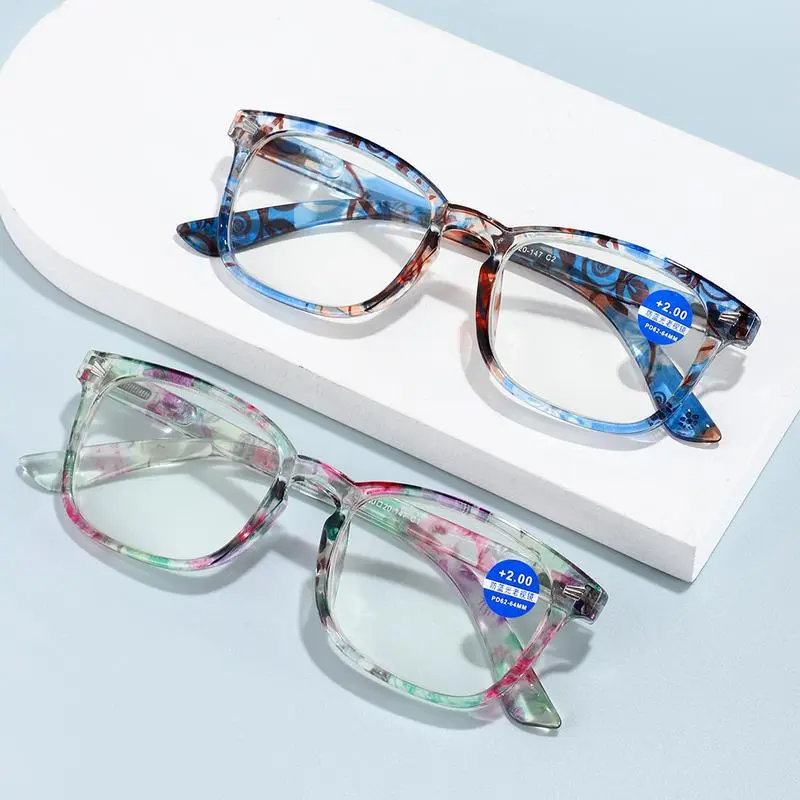 Women's High-Definition Anti-Blue Light Photochromic Presbyopia Reading Glasses - Ultra-Light, Comfortable Fit, PC Polycarbonate Lens, Anti Fatigue Eyewear, Photochromic Non-Prescription Glasses