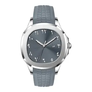 Watch Classic Grenade Silicone Strap Waterproof Quartz Watch Square Business Men's Watch reloj  mujer