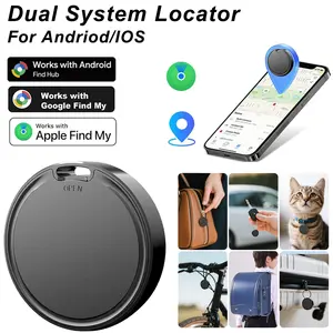 Dual system air tracking card for iOS and Android - compatible with Google Find Hub, wallet, luggage, keys (compatible with iPhone and Android phones)
