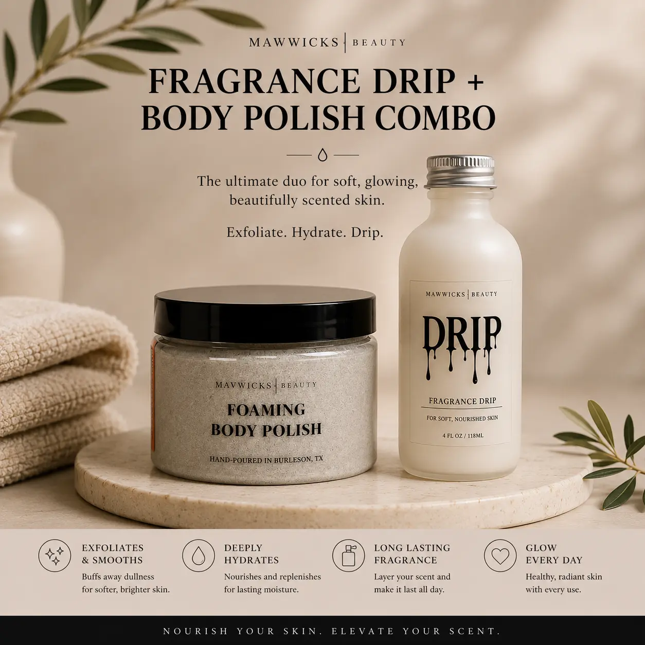 Body Polish + Fragrance Drip Bundle Body Polish + Fragrance Drip Bundle