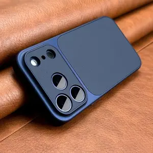 Retro Faux Leather Shockproof Protection Phone Case Cover for iPhone 17 16 15 14 13 12 11 Pro Max Plus Air, Large Camera Window Soft Edge Hard Shell