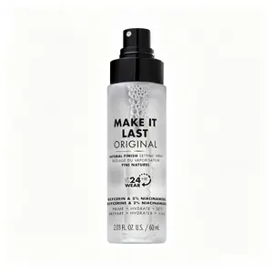 3-in-1 Makeup Primer & Setting Spray, Niacinamide Hydrating Formula, Natural Finish, Long Lasting Makeup, 2.03 Fl Oz