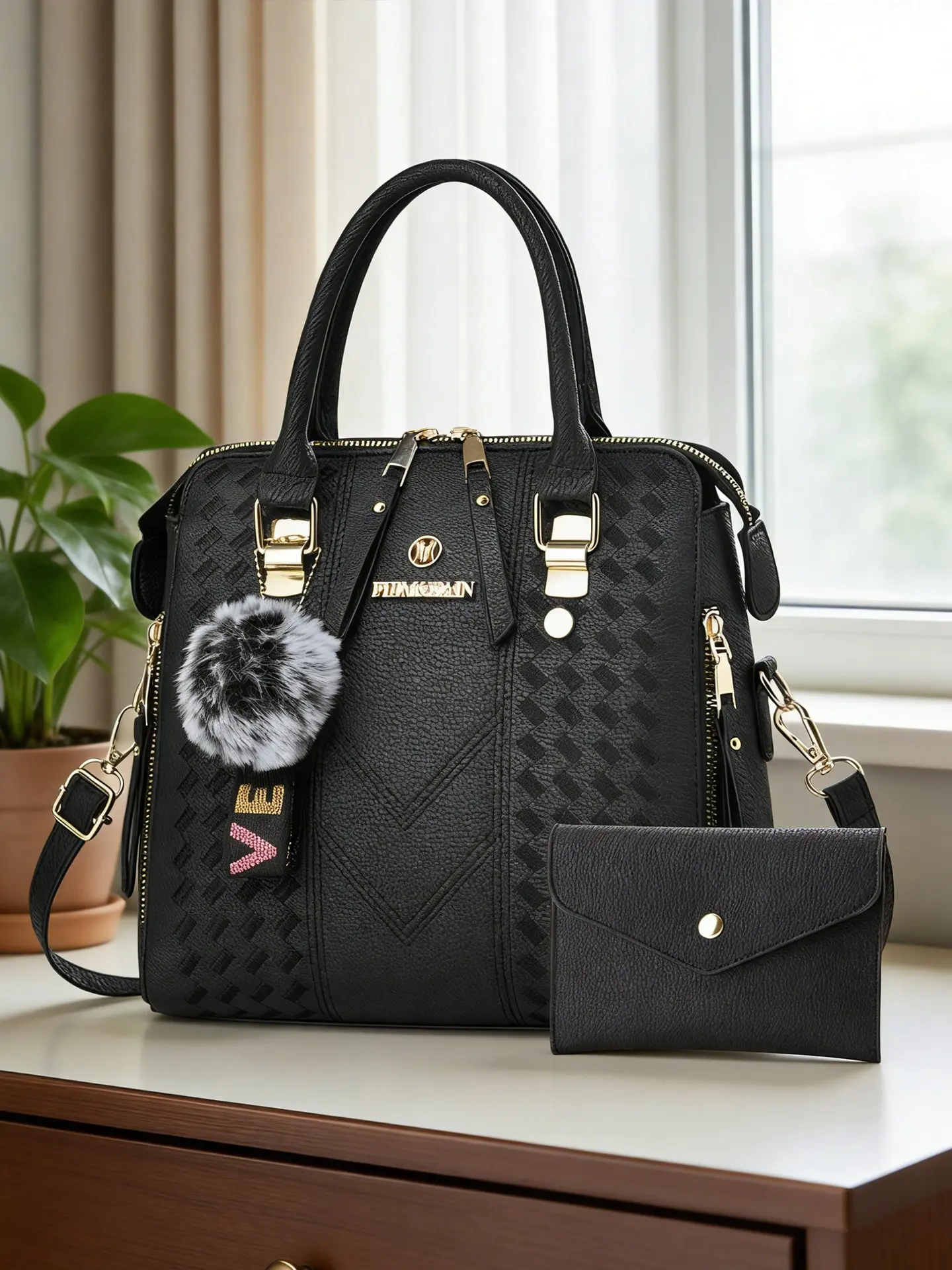 Women's Crocodile Pattern Fashionable Handbag, Crossbody Shoulder Bag, Premium Leather, Multiple Compartments, Casual Commuter Bag, Christmas Gift