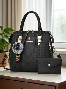 Women's Crocodile Pattern Fashionable Handbag, Crossbody Shoulder Bag, Premium Leather, Multiple Compartments, Casual Commuter Bag, Christmas Gift