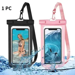 Waterproof Floating Phone Pouch – Universal Up to 7” with Keychain Lanyard for iPhone & Galaxy