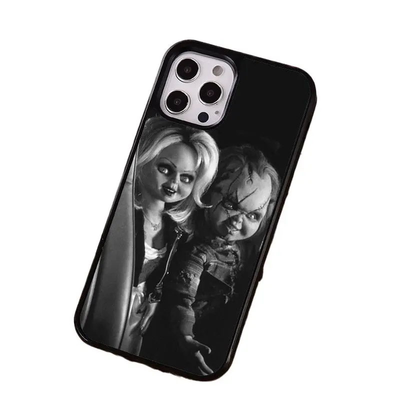 Personalized Horror Movie Chucky Doll TPU Shockproof Protective Cover - Colorful Animal-Themed Flexible Shockproof Anti-Drop Full Coverage Protective Cellphone Casing for iPhone 17,16,15,14,13,12,11 Pro,Pro MAX,Plus,Air