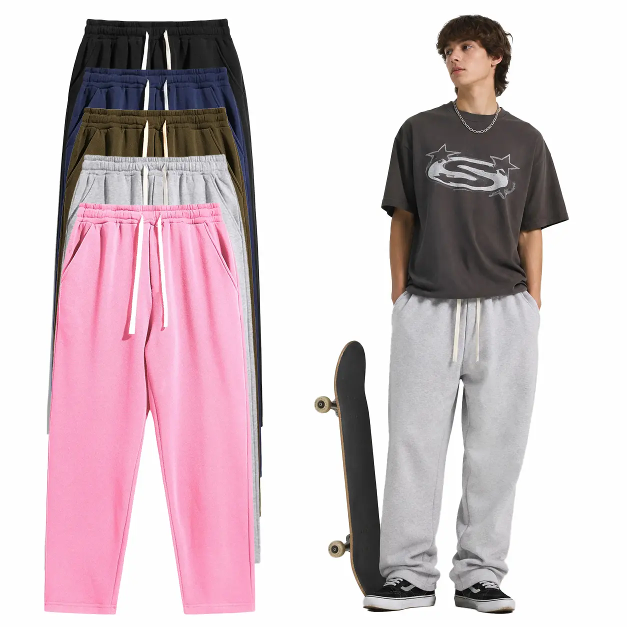 SOFT TOUCH    MEN | ULTRA STRETCH BREATHABLE SKATE Y2K STREET CASUAL PANTS FOR CYCLING SPORTS DATING   loose sport pant fit autumn athleisure sweatpants
