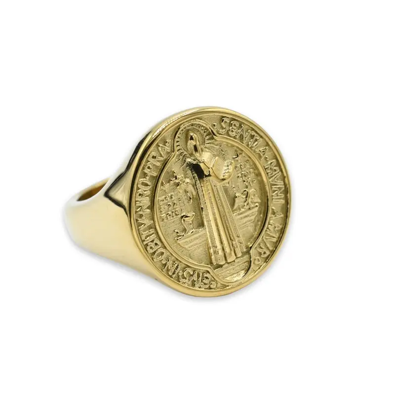 Saint Benito Ring - High Quality Stainless Steel