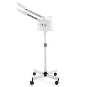 Beauty Salon 2 in 1 Facial Steamer with Hot & Cold Nozzle for Esthetician Use with Wheels All Skin Types Mobile Design