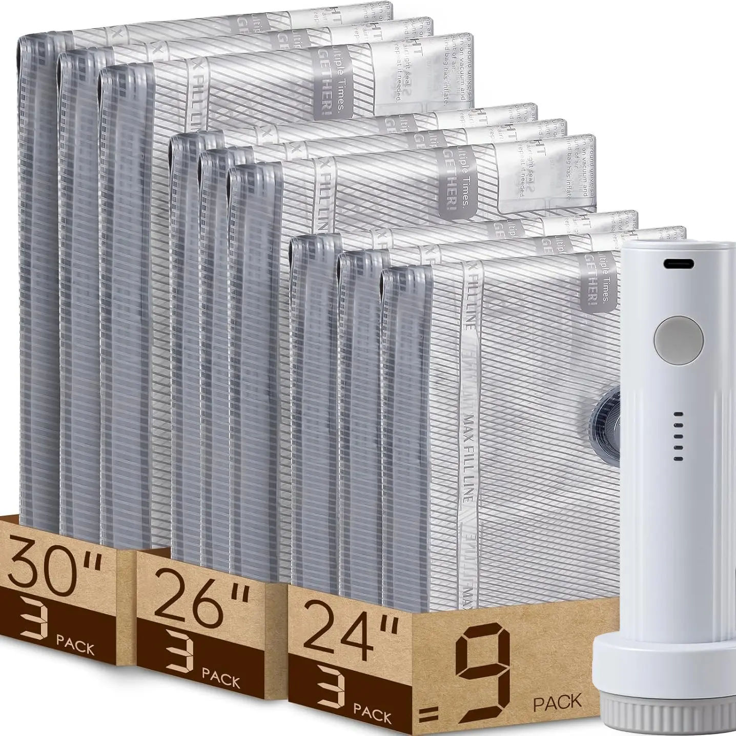 Rechargeable Pump+ 9 Bags