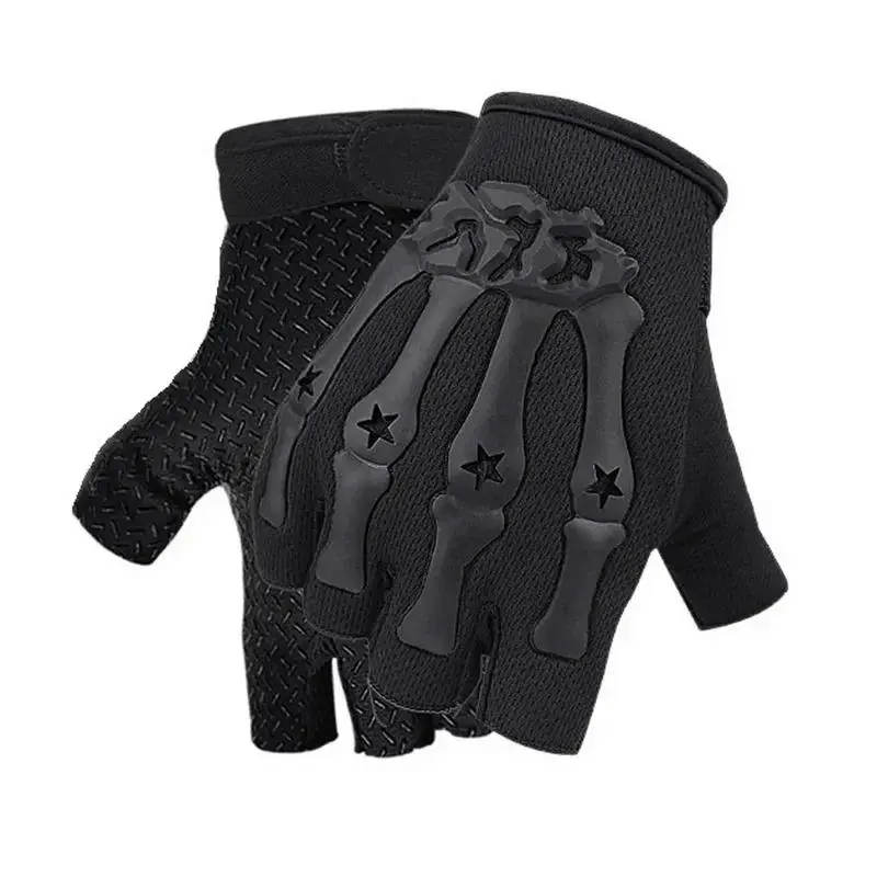 Half Finger Cycling Gloves, 1 Pair Non-slip Grip Breathable Snug Fit Control Tactile Feedback Keeping Hands Dry Gloves, Outdoor Sports Gloves for Motorcycle Cycling & Climbing & Hiking & Hunting