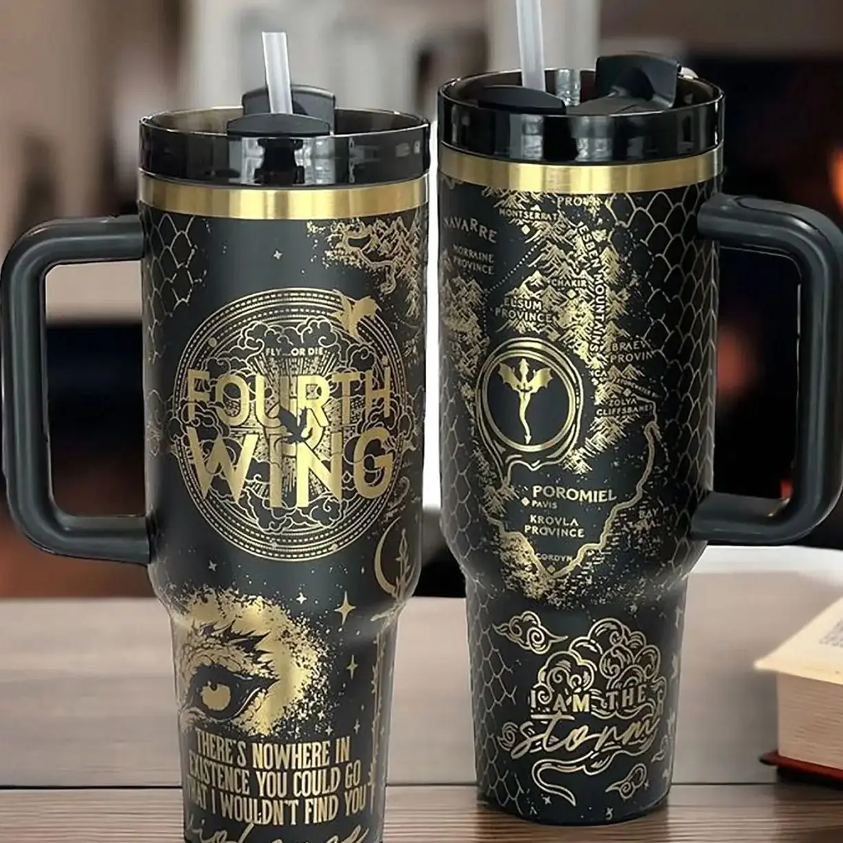 Fourth Wing Tumbler 40oz, Basgiath Tumbler, The Empyrean Tumbler Gift