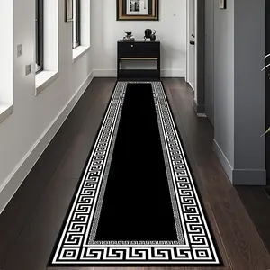 Modern Wave Pattern Rug, Soft Comfortable Bedroom Bedside Carpet, Easy Clean Machine Wash Non-Slip Mat for Kitchen Hallway Balcony Bathroom Living Room, Washable Runner Rugs