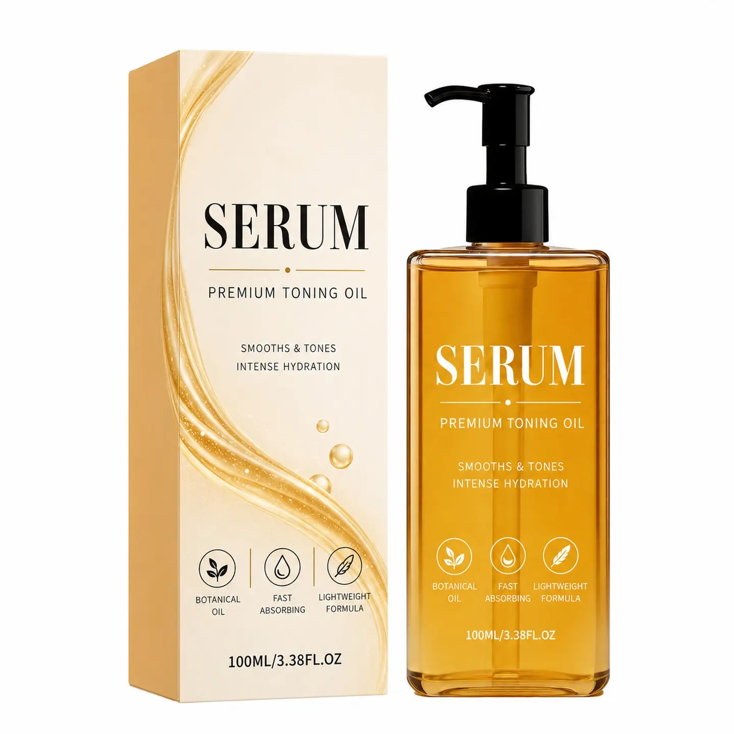 Botanical Body Care Oil, Lightweight Fast-Absorbing Moisturizing Oil for Soft, Smooth and Comfortable-Looking Skin, Daily External Care for Arms, Legs and Body, 100 mL