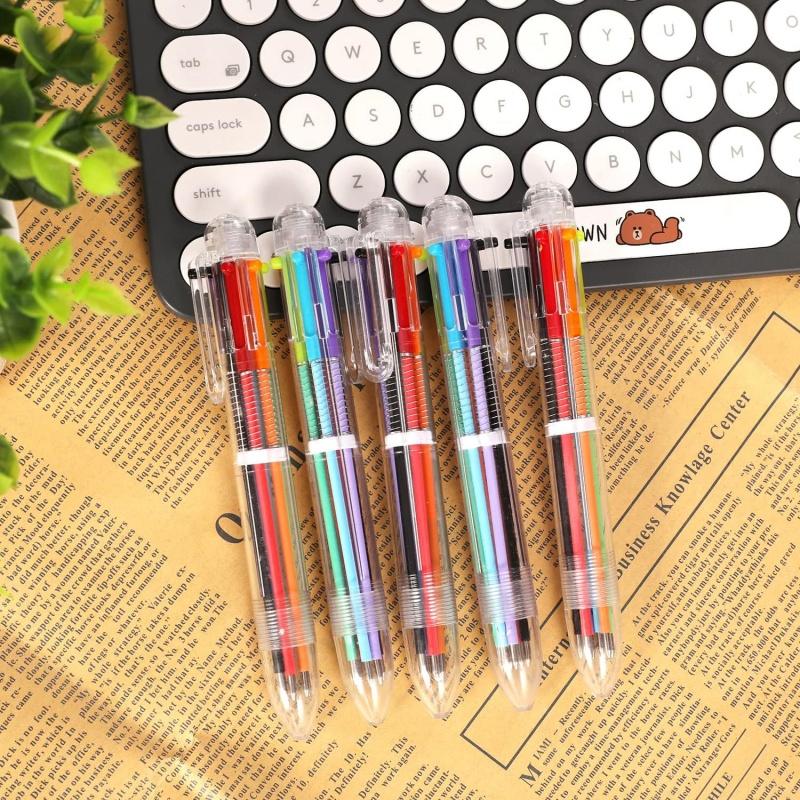 60 Pcs 30 Sets Student Gifts 0.5mm 6-Color Retractable Ballpoint Pens with Motivational Cards End of Year Presents from Teacher for School  Office Supplies