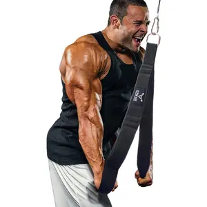 Long Tricep Rope Cable Attachment Tricep Pull Down Attachment Gym Rope Attachment Tricep Strap Rope Handle