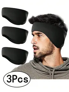 3/2/1 Piece Fleece Ear Warmers - Winter Headband Design for Skiing, Running & Cycling Comfort