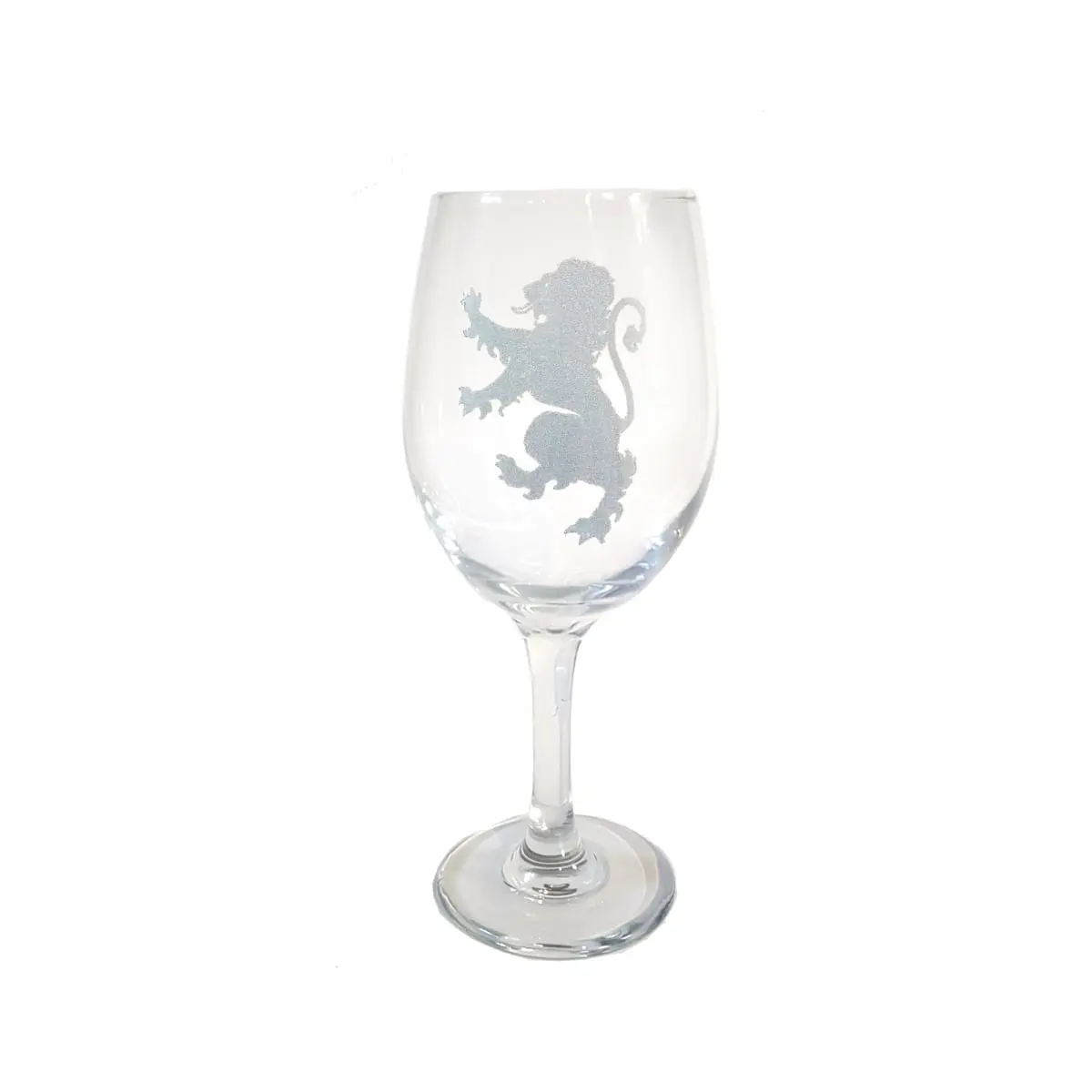 Lyoncraft WILR01 Luminous Lightweight 18 oz Lion Rampant Engraved Wine Glass, Kitchenware Drinkware for Wine Serving, Laser Engraving, Wine Tasting