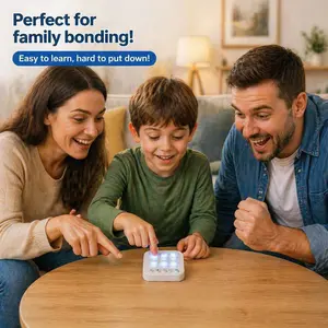 Handheld Electronic Puzzle Toy, Portable Memory & Reaction Brain Teaser, Sensory Fidget Travel Toy with Musical Modes, Office Relax for Adults, Birthday Gifts for Kids Boys Girls Ages 6+