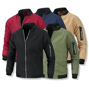 Men's Lightweight Spring-Autumn Windproof Jacket Jacket - Men's Outdoor Casual Fashion Zippered Pockets Jacket