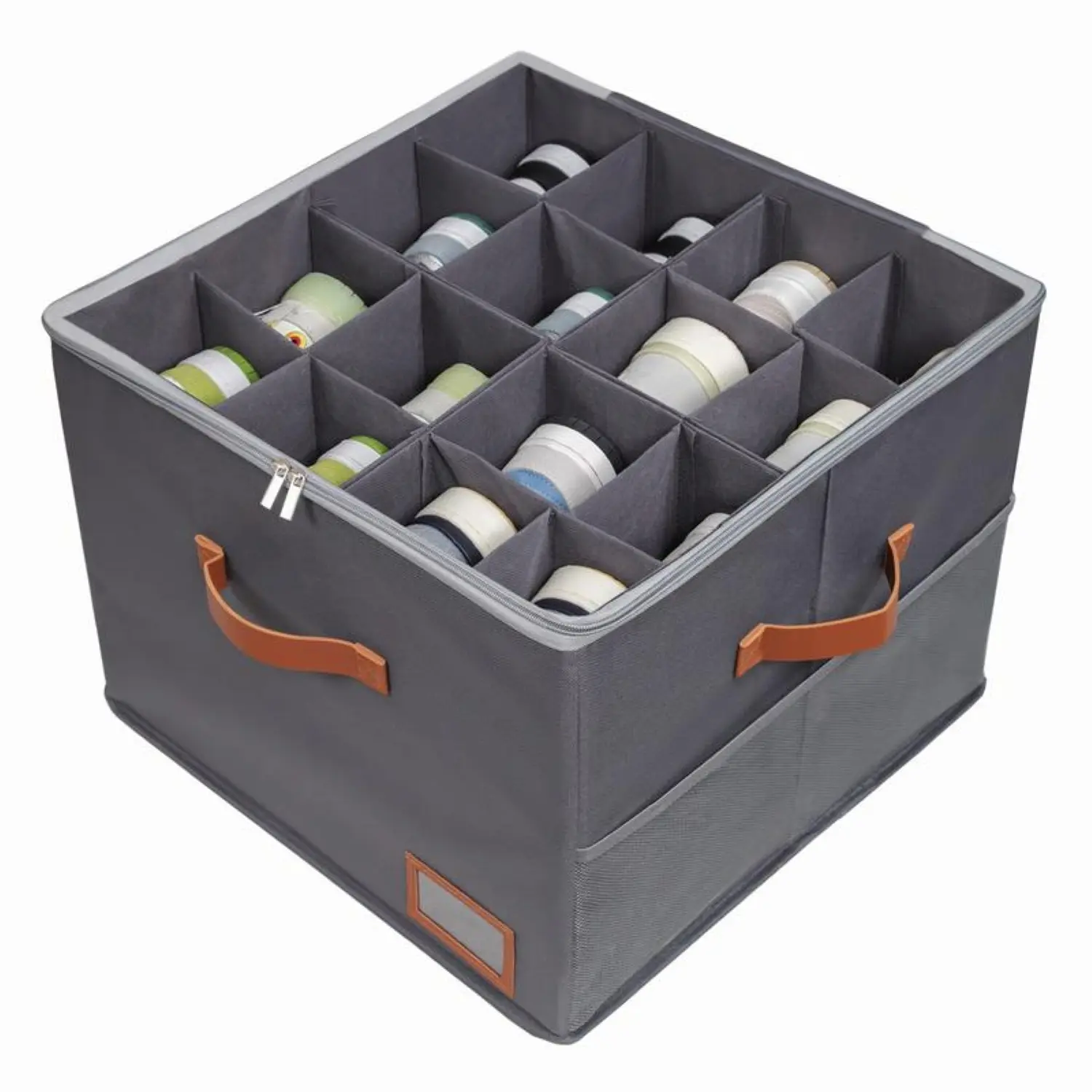 Shoe Organizer for Closet, Fabric Storage Boxes with Clear Cover, Adjustable Dividers for , Foldable Space-saving Container Bins, Fits 8-16 Pairs, Beige Organizer heel  organizer parcel  box  bags  moving shoe  storage