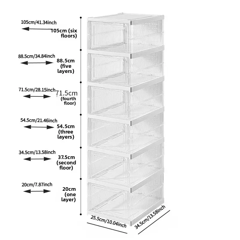 transparent color 6 layers