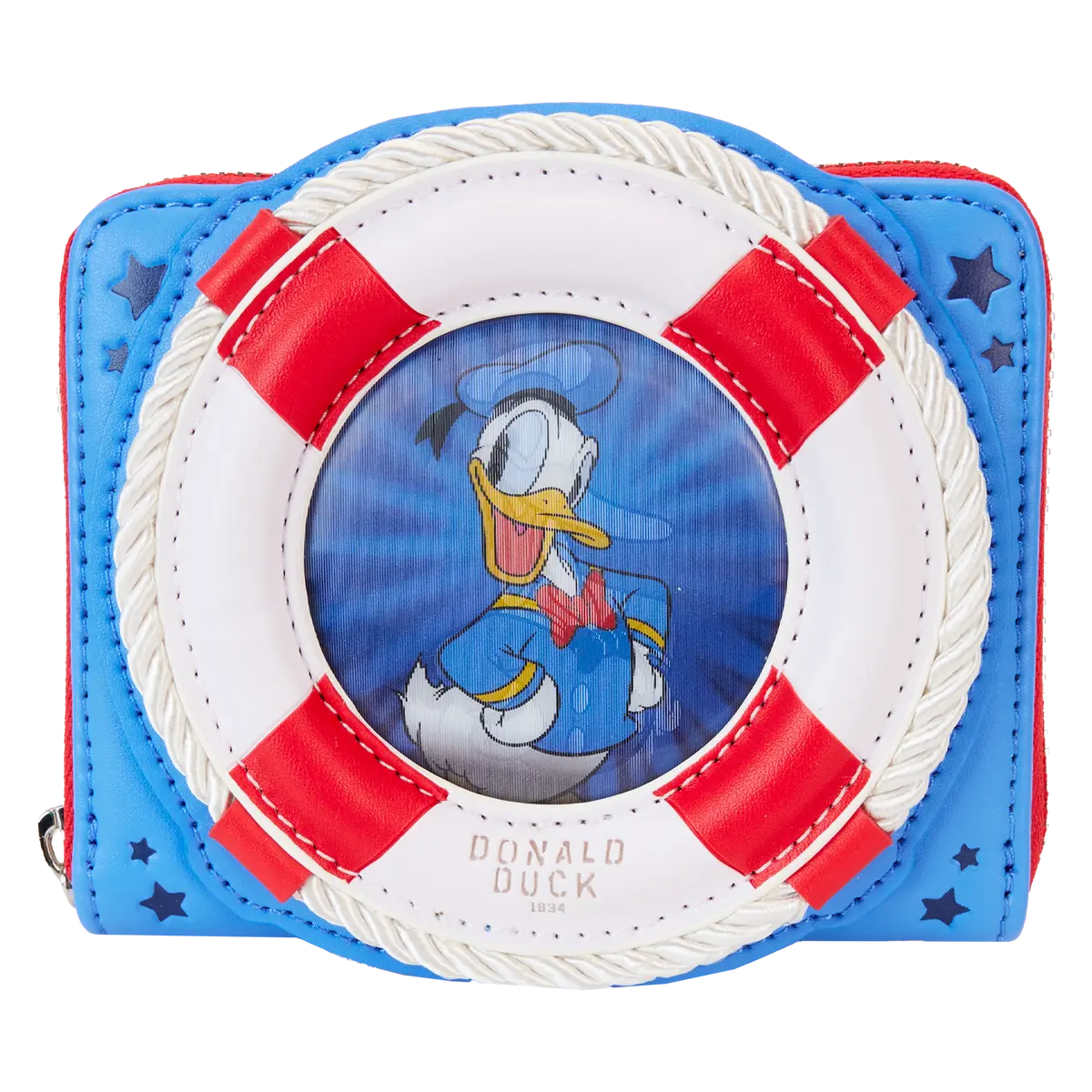 Donald Duck 90th Anniversary Lenticular Zip Around Wallet