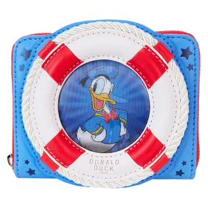Donald Duck 90th Anniversary Lenticular Zip Around Wallet