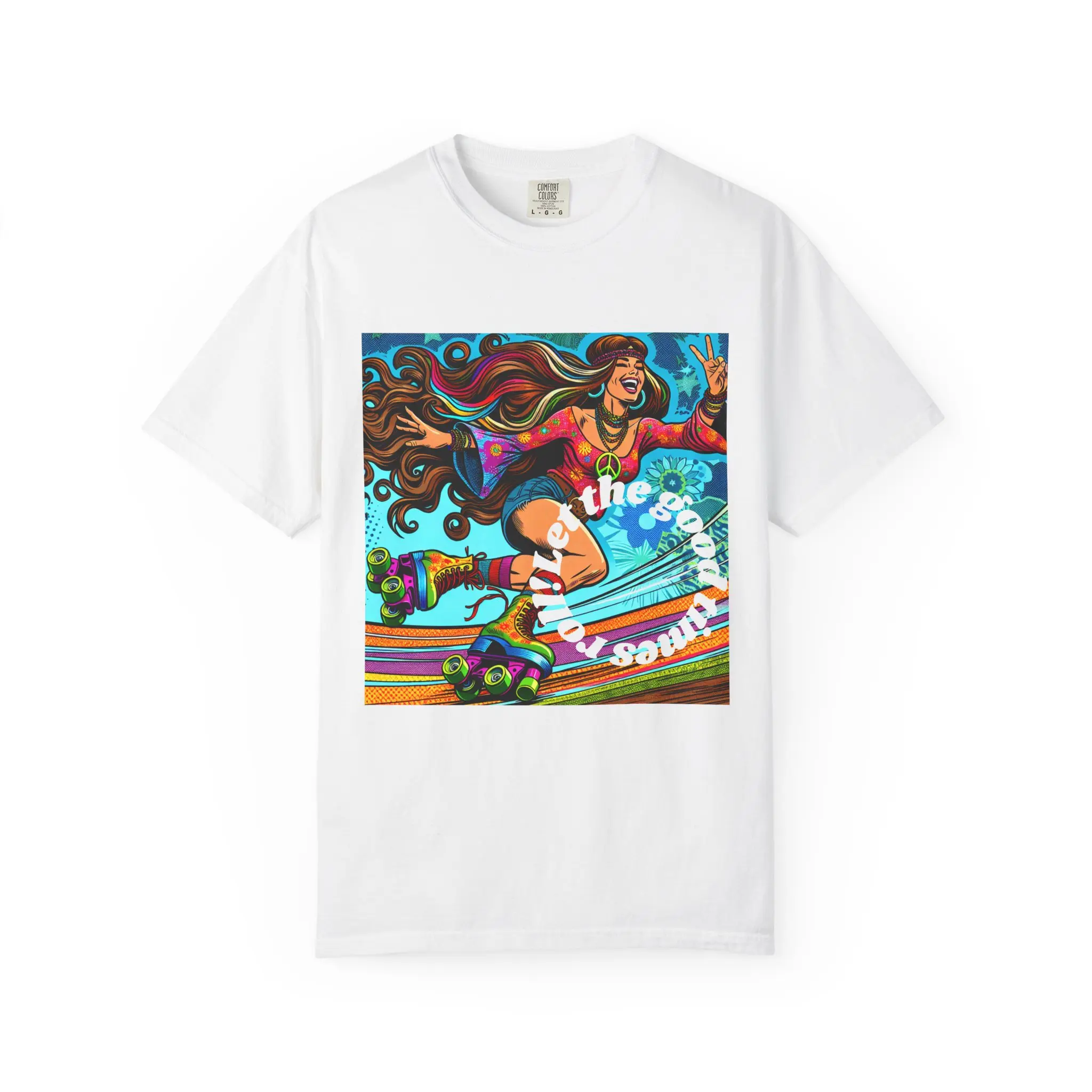 Colorful Roller Skate T-Shirt, Vibrant Graphic Tee, Unisex Retro Shirt, Fun Summer Top, Gift for Skaters