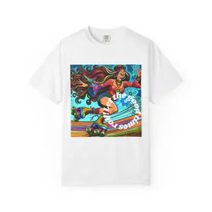 Colorful Roller Skate T-Shirt, Vibrant Graphic Tee, Unisex Retro Shirt, Fun Summer Top, Gift for Skaters