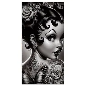 Big Eyes Girl Diamond Painting Kits for Adults, Large Size DIY Diamond Art Kits for Beginner, Full Drill Diamond Art Paint with 5D Round Diamonds,Gem Painting Kit for Home Wall Decor