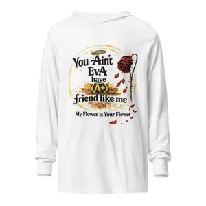 APMG flower Hooded long-sleeve tee