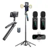 INFOJIFA 4th-Gen AI Smartphone Selfie Stick Tripod with 720° 4-Axis Rotation, Bluetooth Remote, 79ft Range Microphone, 12h Mic Battery, Fill Light, 4th-Gen AI Face-Tracking, Mobile Vlogging Equipment for iOS/Android Women's Accessories