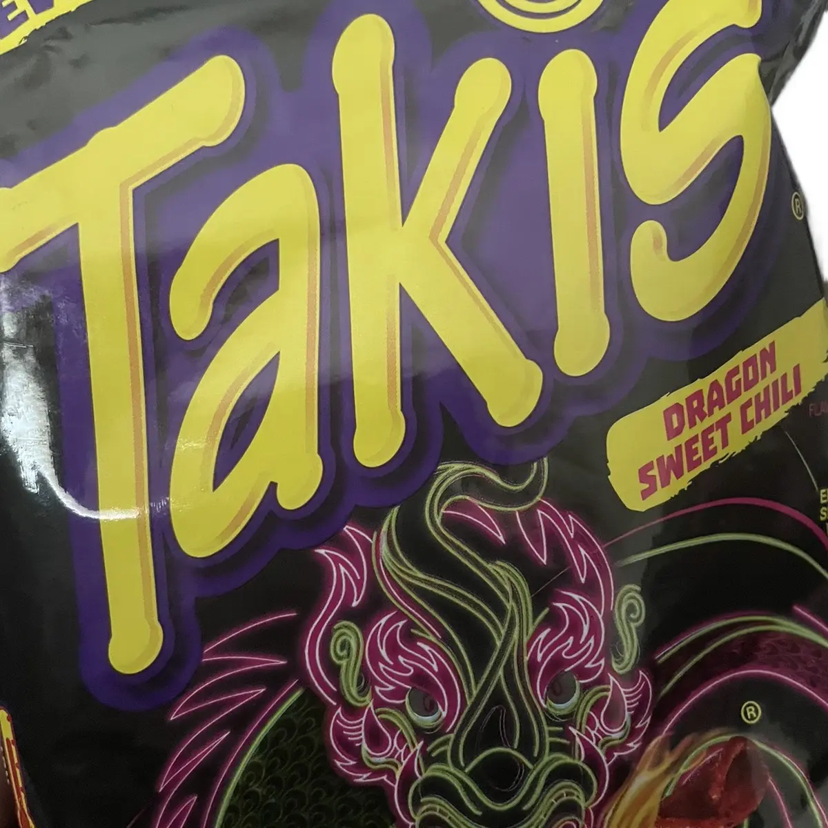 Takis Dragon Sweet Chili pepper flavored Tortilla chips Spicy Sweet ...