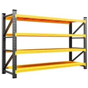 Yizosh Heavy-Duty 79" W 4-Tier Adjustable Steel Shelving Unit, Home Organiser & Storage Racks, Shelf for Garage & Warehouse