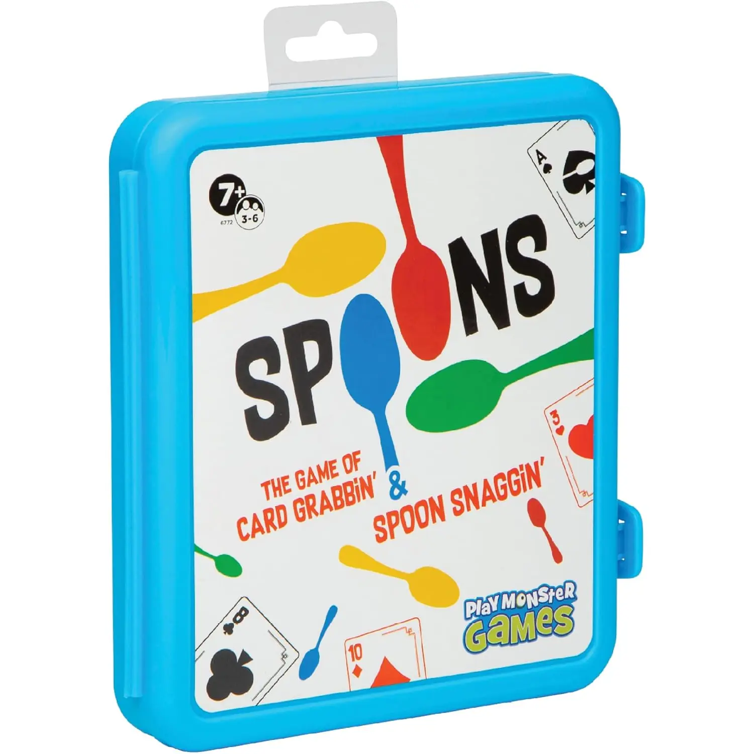 Play Spoons in a Case, Card Games for Kids - Spoons Game, Fun Family Games for Kids and Adults, Game Night, Travel Games, 3-6 Players, Ages 7+ play monster