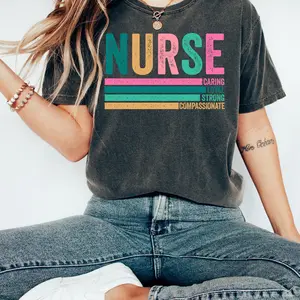 Retro Nurse Shirts, RN Shirts, Nurses Superhero, Nurse Week, Shirt For Woman, Nursing Shirt, Nursing School Tee,RN Leopard Nurse Shirt F3
