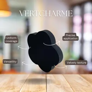 VertCharme 5-Petal Makeup Sponge – Latex-Free Patented Flower-Shaped Blender for a Smooth, Airbrushed Finish