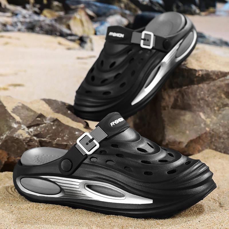 Outdoor Men's Clogs Waterproof Anti-slip Durable Thick Bottom Soft Comfort Summer Beach Shoes