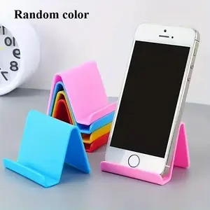 A plastic monochrome phone holder, desktop phone holder, mobile tablet holder, Stable phone rack, compatible with most mobile phones and tablets, suitable for home and office use