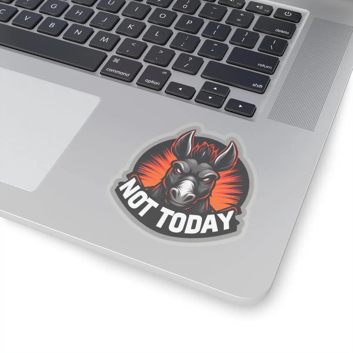 Funny Angry Stubborn Mule Not Today 3" Vinyl Stickers for Laptop, Journal, and Car - Whimsical Humor #5