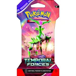 Pokemon Scarlet & Violet SLEEVED Temporal Forces Booster Pack booster pack