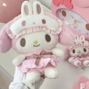 Cute Kt Cat Plush Doll Keychain Cartoon Anime Glasses-Wearing Cat Backpack Pendant Decoration For Girls Birthday Holiday Gift